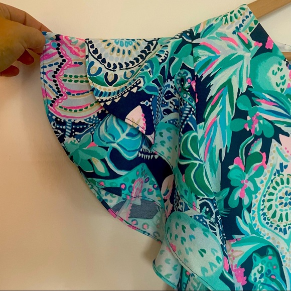 NWT Lilly Pulitzer Kathie Dress in Multi Lookin Sharp Size 16 - Picture 4 of 5